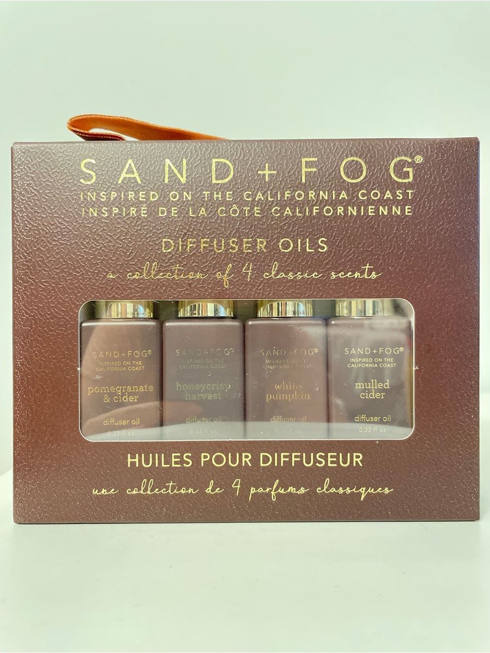 SAND + FOG Diffuser Oils Set - Collection of 4 Classic Autumn Scents - 4x10 ML